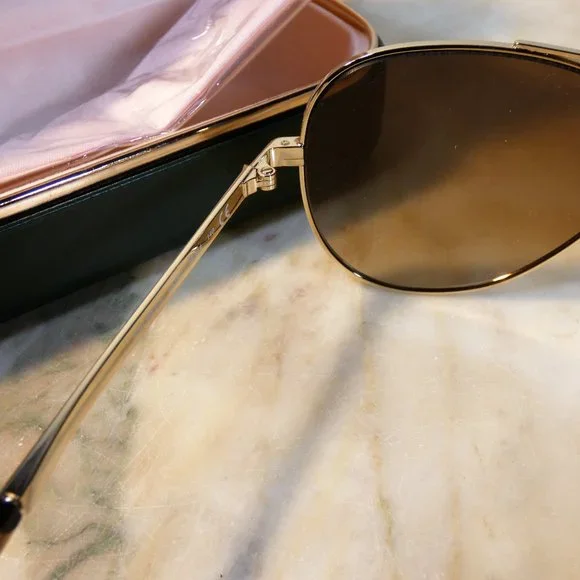 Kate Spade New York Aviator Style Sunglasses New with Case - Picture 6 of 9
